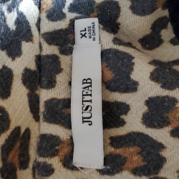 Justfab leopard print coat - Picture 2 of 8